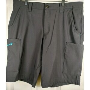 Men's Amazon Essentials Luly Yang Tech Cargo Shorts Black Performance Stretch